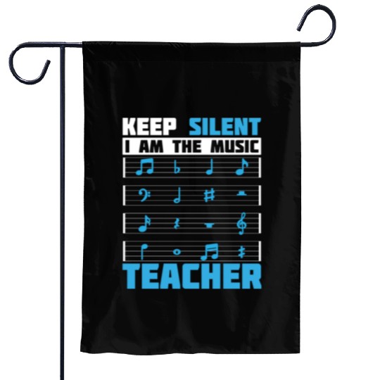 Music Teacher music nout Garden Flags