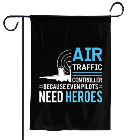 Air Traffic Controller Aircraft Flight Service Garden Flags