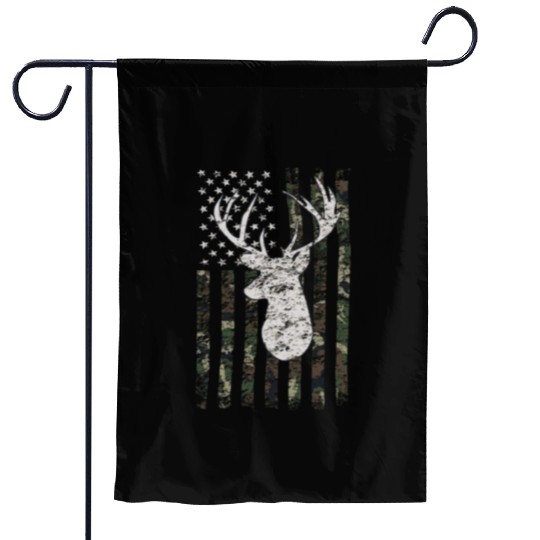 Buck Deer Hunting Camouflage Flag Hunter Garden Flags