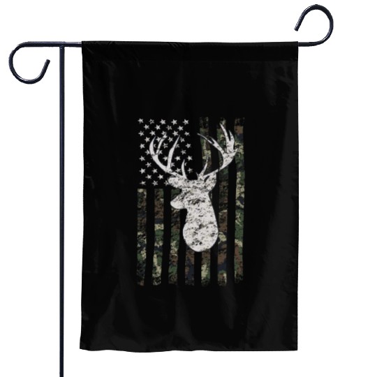 Buck Deer Hunting Camouflage Flag Hunter Garden Flags