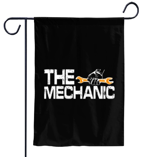 Dad Car Guy Garage Father's Day Funny Car Mechanic Garden Flags