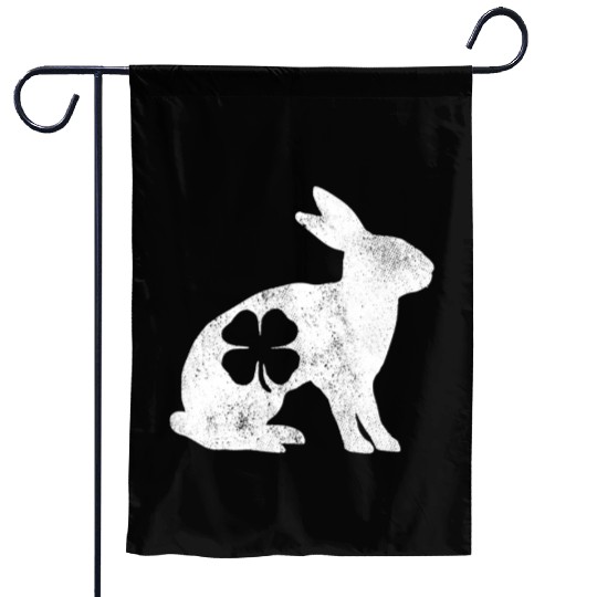 St Patrick's Day Rabbit Bunny Irish Green Shamrock Garden Flags