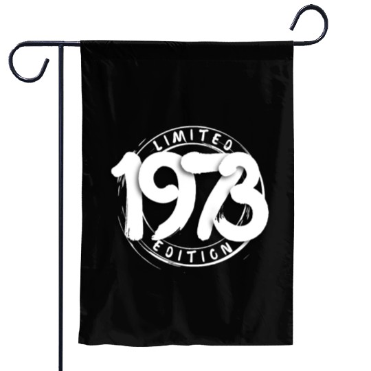 50 Years Vintage 1973 Retro 50th Birthday Garden Flags