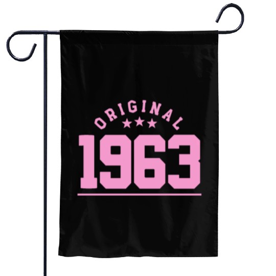 60 Years Vintage 1963 Retro 60th Birthday Garden Flags