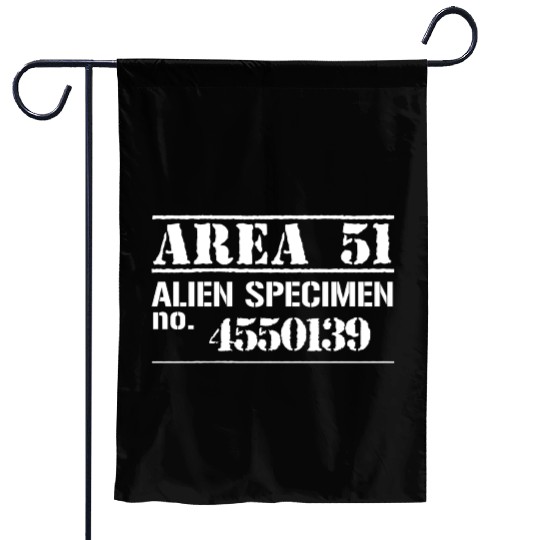 Funny Area 51 Escaped Alien Halloween Costume Garden Flags