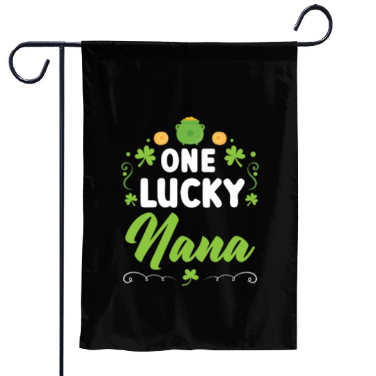 One Lucky Nana Grandma Granny St. Patricks Day Garden Flags