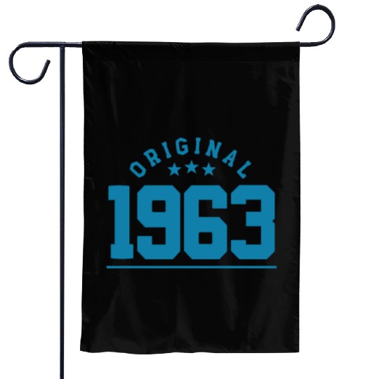 60 Years Vintage 1963 Retro 60th Birthday Garden Flags