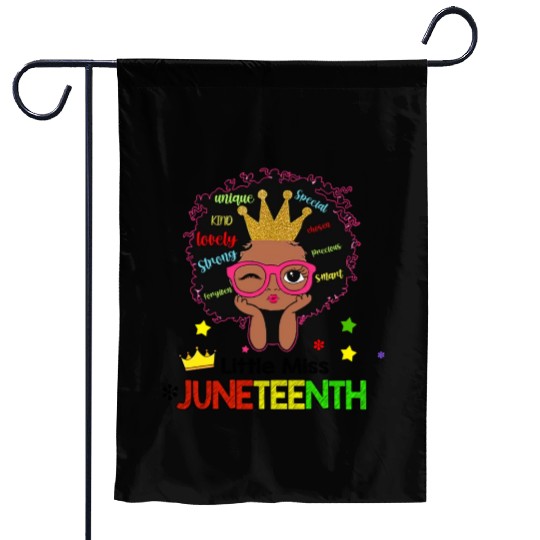 Afro Lady Woman, Juneteenth Day Garden Flags