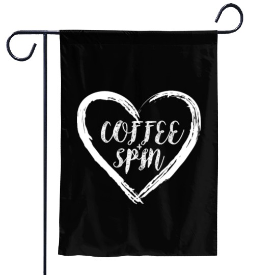 Coffee And Love Spin Gym Exercise Spinning Class Garden Flags