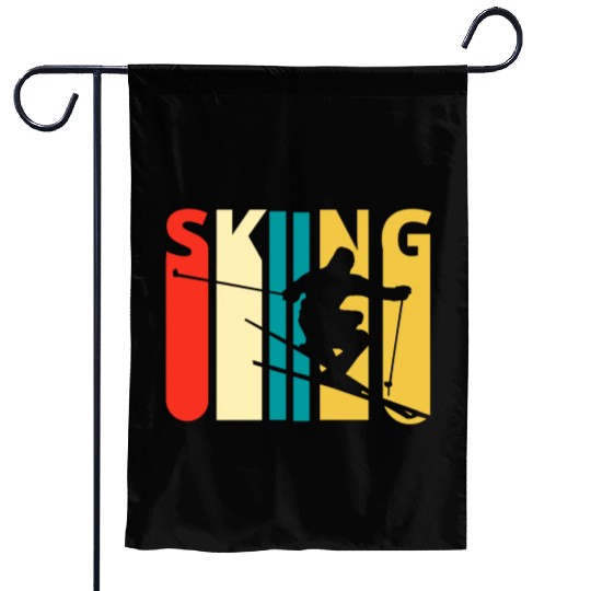 Skiing Garden Flags