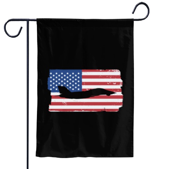 F-14 Tomcat Fighter Jet American Flag F14 Tomcat Garden Flags