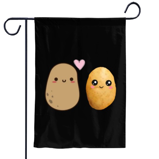 I love you potato Garden Flags
