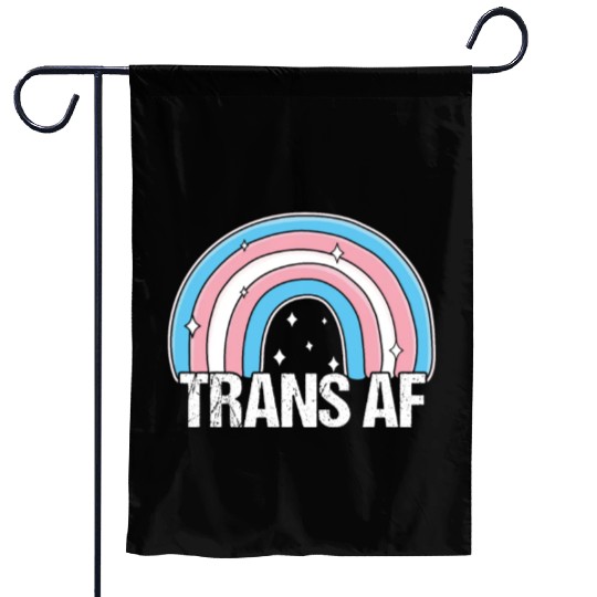Trans AF Transsexual Transgender Pride Flag Rainbo Garden Flags