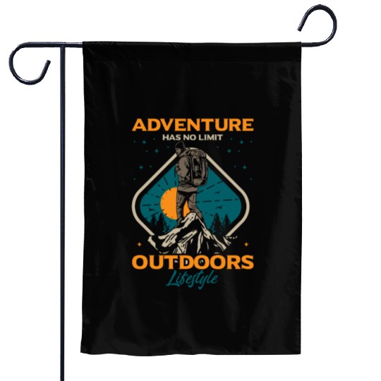 Adventure Has no Limit - Outdoors Lifestyle Garden Flags