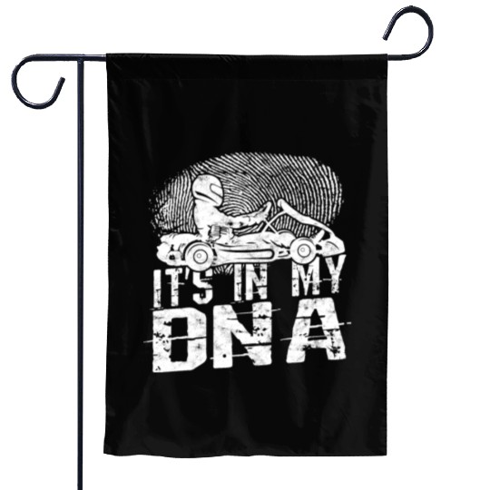 Go Kart Racer Pit Crew Car Racing Karting Garden Flags