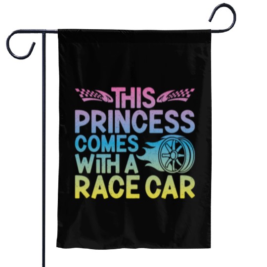 Drag Racing Race Car Girl This Garden Flags