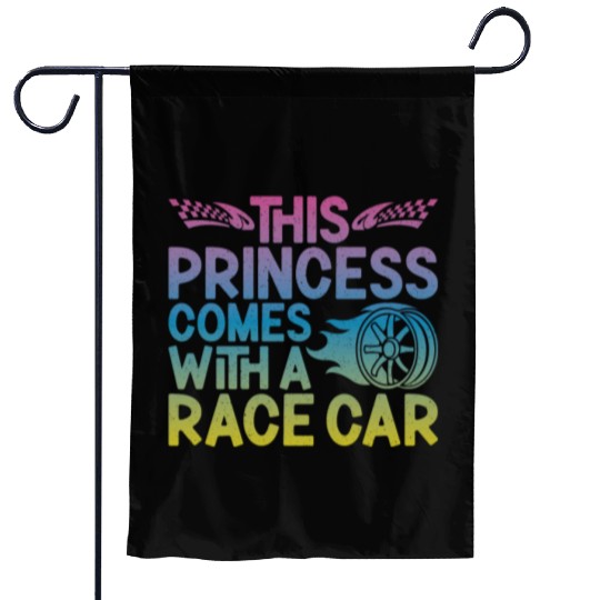 Drag Racing Race Car Girl This Garden Flags