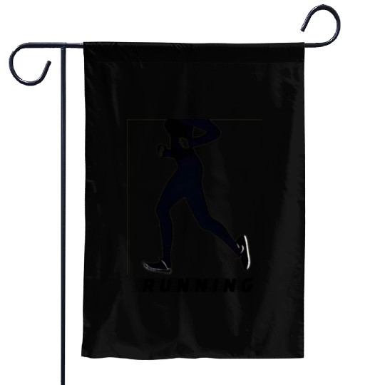 RUNNING - JOGGING FEMALE Garden Flags