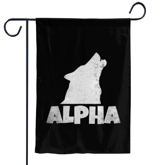 Alpha Wolf Pack Member Wildlife Garden Flags