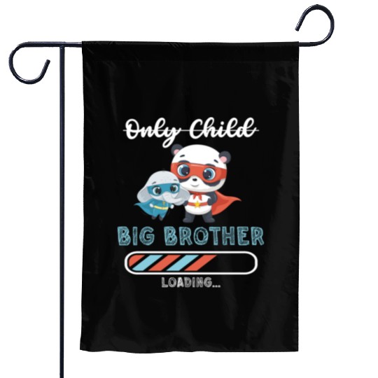 Big brother super hero panda elephant Garden Flags