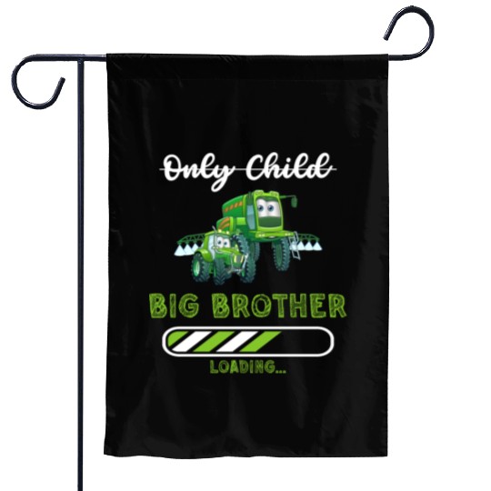 Big brother farmer tractor Garden Flags