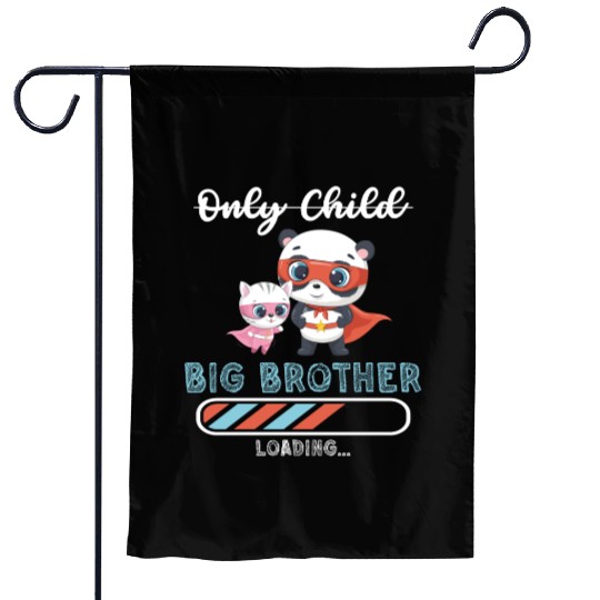 Big brother super hero panda cat Garden Flags