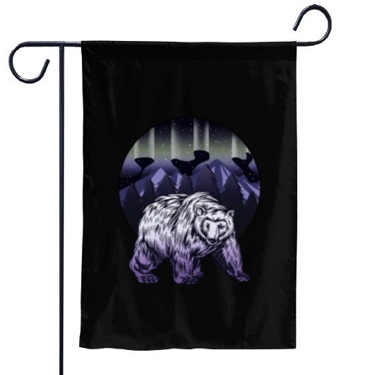 Alaska Gift USA Natur Bär Denali Grizzly Wald Garden Flags