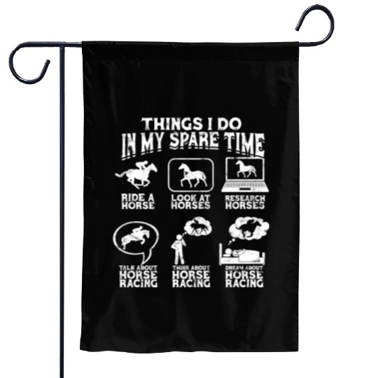 Horse Racing Equestrian Horseback Horse Racer Garden Flags