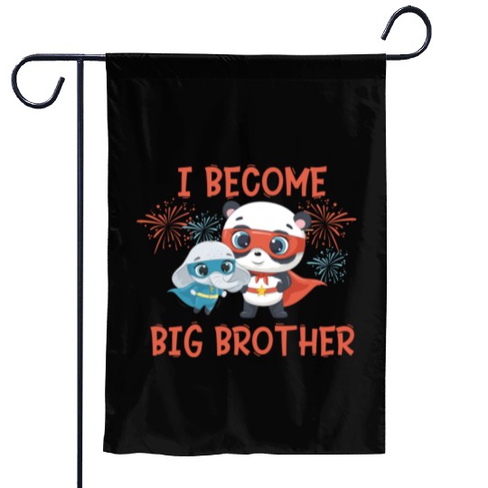 Big brother super hero panda elephant 2023 Garden Flags