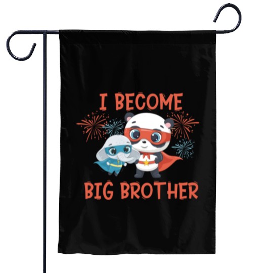 Big brother super hero panda elephant 2023 Garden Flags