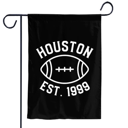 Houston Est. 1999 , Houston Football Fans Garden Flags.
