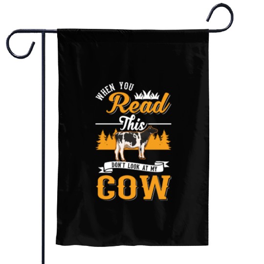 Cow Gift Farmer Cattle Breeder Cows Garden Flags