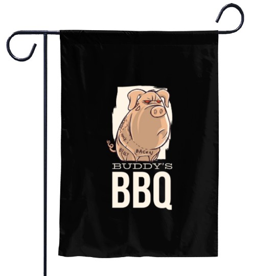 Buddy's BBQ Bacon Pig Buddy's BBQ Bacon Pig inspir Garden Flags