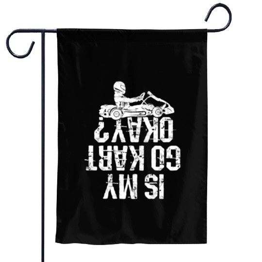 Go Kart Racer Pit Crew Car Racing Karting Garden Flags