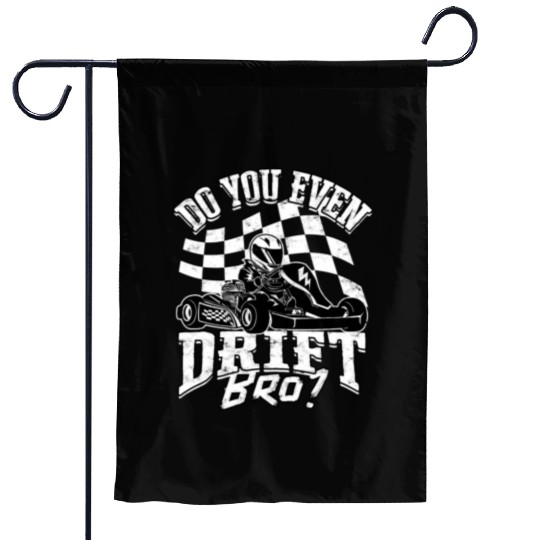 Go Kart Racer Pit Crew Car Racing Karting Garden Flags