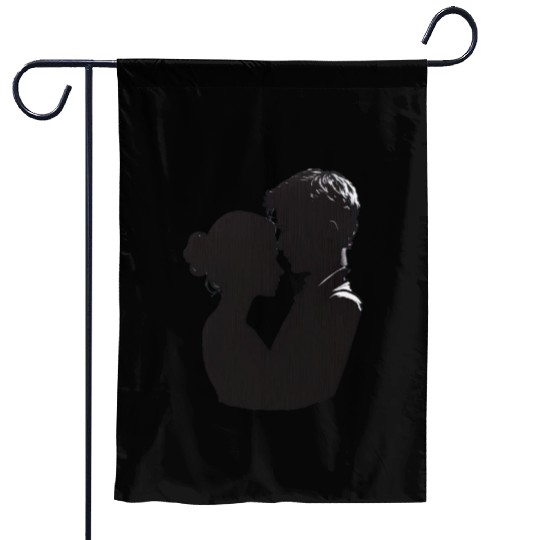 Valentine's Gift, Sweet Couple's Embrace, Warm Garden Flags