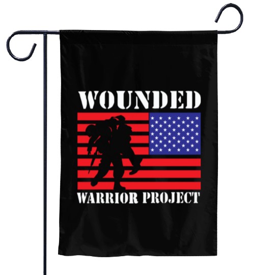Wounded Warrior Project Us Flag Garden Flags