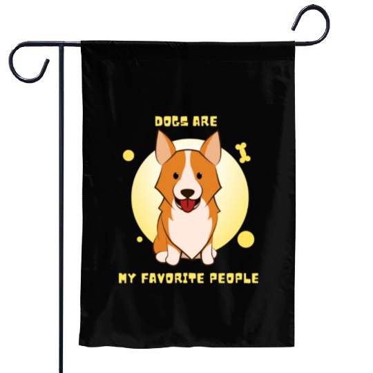 Dogs Are My Favorite People Garden Flags