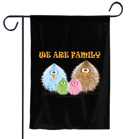 we are family 2 Garden Flags