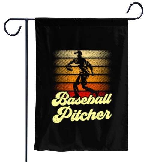 Baseball Pitcher Player Hobby Sayings Garden Flags