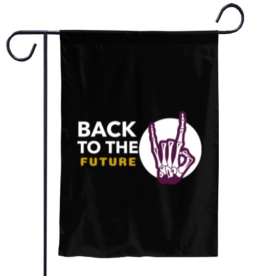 Back to the future Garden Flags