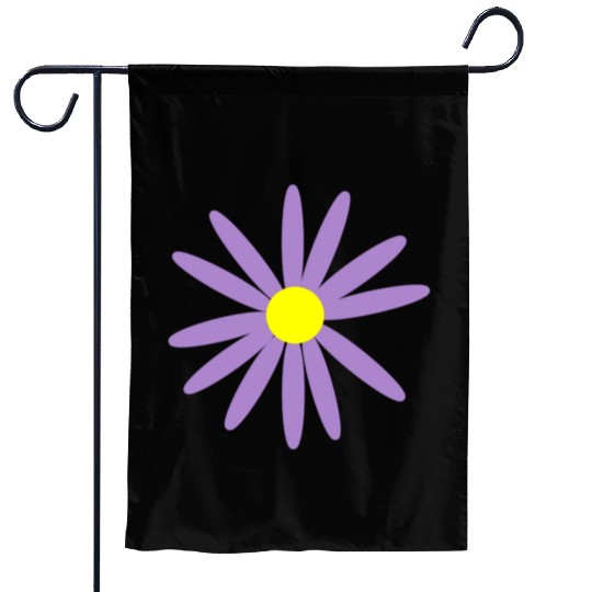 Lavender Daisy Garden Flags