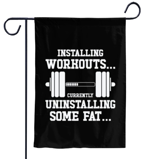 Installing Workout Gym Lover Exercise Garden Flags