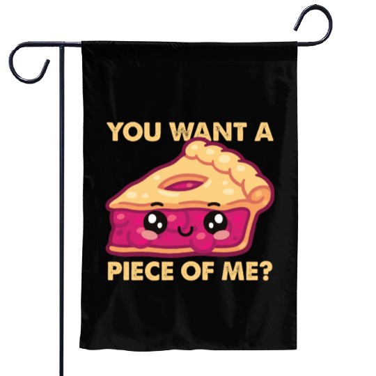 You Want A Piece Of Me Kawaii Pumpkin Pie Lovers Garden Flags
