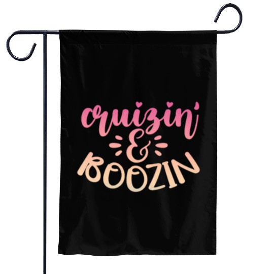 Cruizin' & Boozin Garden Flags