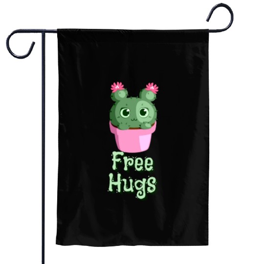 free hugs Cactus Garden Flags