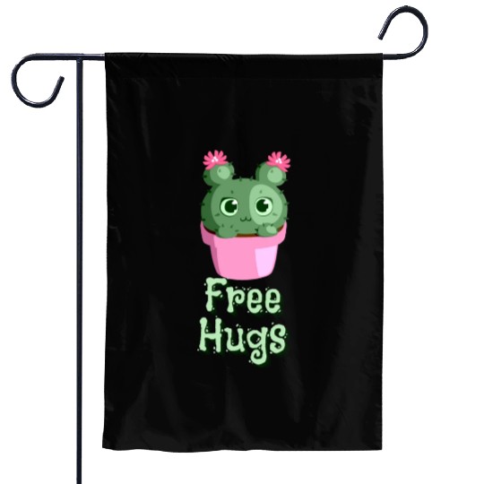 free hugs Cactus Garden Flags