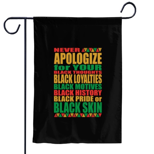 I Love My Roots Neer Apologize Black History Month Garden Flags