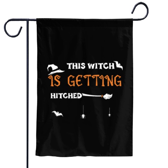 This Witch Is Getting Hitched Garden Flags
