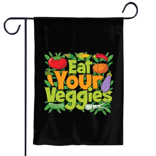 Eat Your Veggies Garden Flags